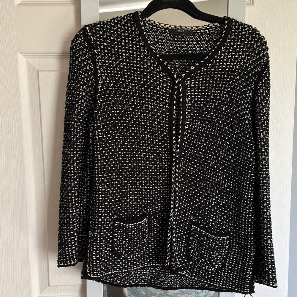 Boss sweater jacket